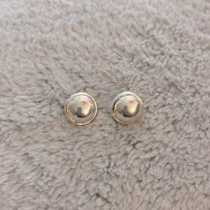 Sterling silver button studs. EUC